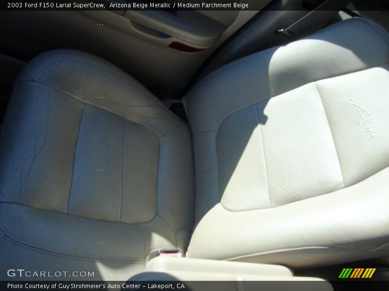 Arizona Beige Metallic / Medium Parchment Beige 2003 Ford F150 Lariat SuperCrew