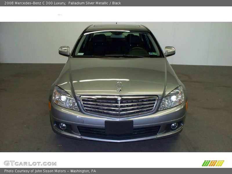 Palladium Silver Metallic / Black 2008 Mercedes-Benz C 300 Luxury