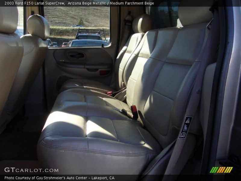 Arizona Beige Metallic / Medium Parchment Beige 2003 Ford F150 Lariat SuperCrew