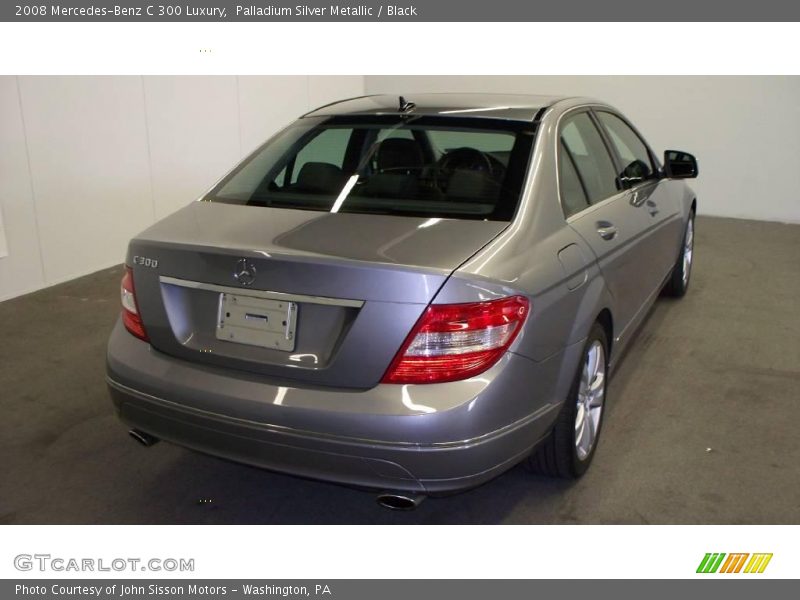 Palladium Silver Metallic / Black 2008 Mercedes-Benz C 300 Luxury