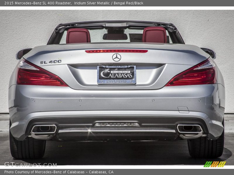 Iridium Silver Metallic / Bengal Red/Black 2015 Mercedes-Benz SL 400 Roadster