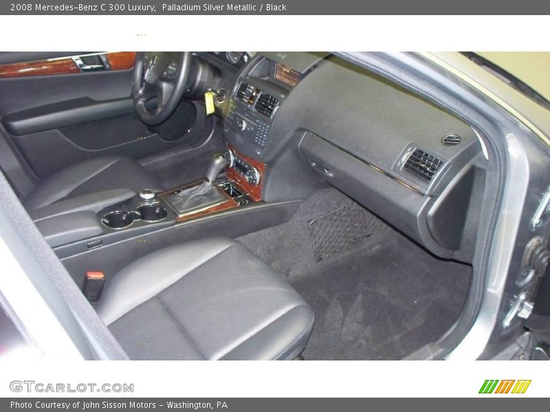 Palladium Silver Metallic / Black 2008 Mercedes-Benz C 300 Luxury