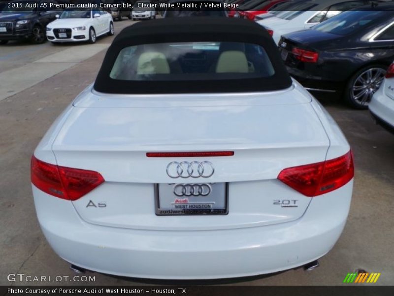 Glacier White Metallic / Velvet Beige 2015 Audi A5 Premium quattro Convertible