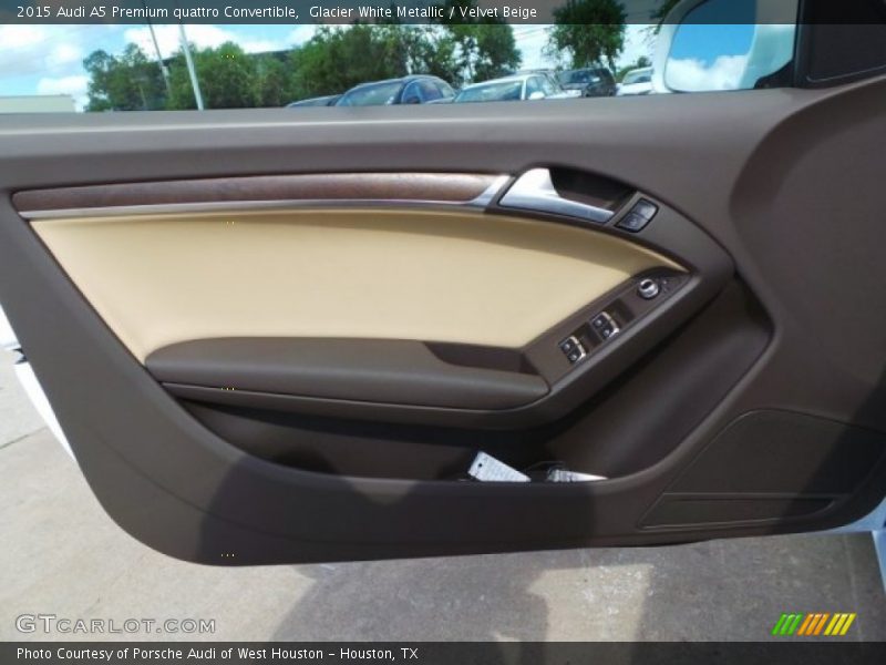 Glacier White Metallic / Velvet Beige 2015 Audi A5 Premium quattro Convertible