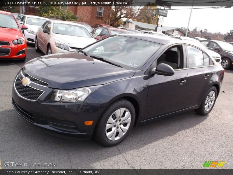 Blue Ray Metallic / Jet Black/Medium Titanium 2014 Chevrolet Cruze LS