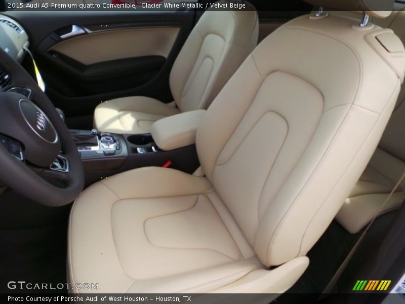 Glacier White Metallic / Velvet Beige 2015 Audi A5 Premium quattro Convertible