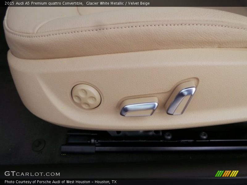 Glacier White Metallic / Velvet Beige 2015 Audi A5 Premium quattro Convertible