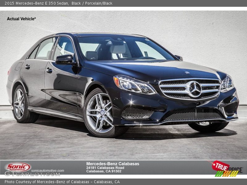 Black / Porcelain/Black 2015 Mercedes-Benz E 350 Sedan