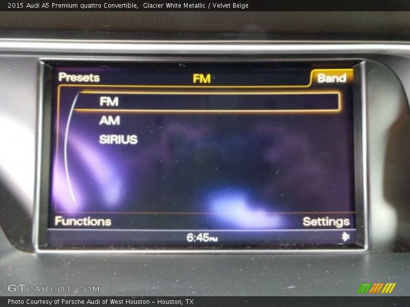 Glacier White Metallic / Velvet Beige 2015 Audi A5 Premium quattro Convertible