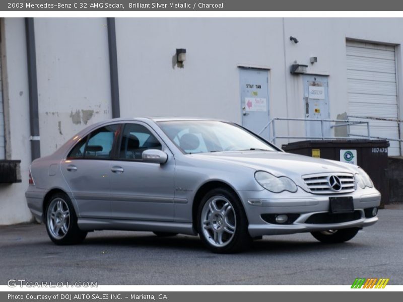 Brilliant Silver Metallic / Charcoal 2003 Mercedes-Benz C 32 AMG Sedan