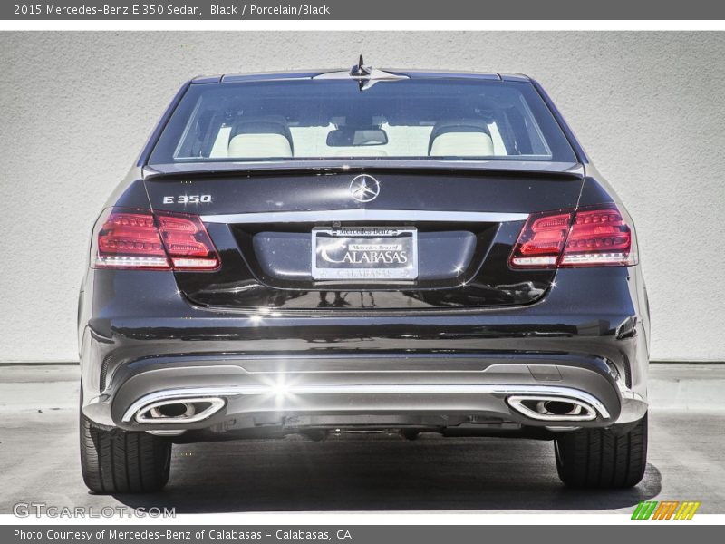 Black / Porcelain/Black 2015 Mercedes-Benz E 350 Sedan