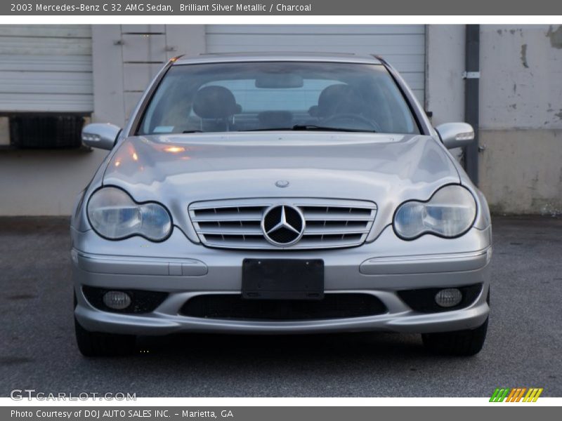 Brilliant Silver Metallic / Charcoal 2003 Mercedes-Benz C 32 AMG Sedan