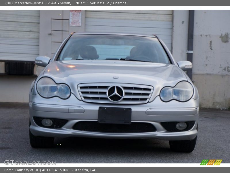 Brilliant Silver Metallic / Charcoal 2003 Mercedes-Benz C 32 AMG Sedan
