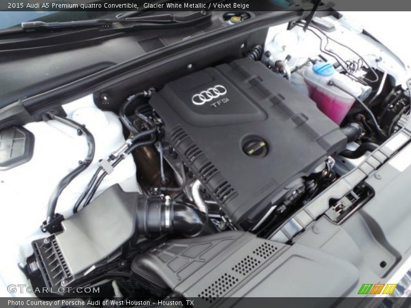 Glacier White Metallic / Velvet Beige 2015 Audi A5 Premium quattro Convertible