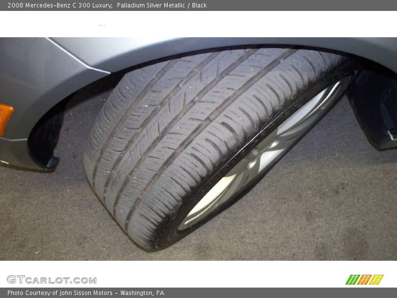 Palladium Silver Metallic / Black 2008 Mercedes-Benz C 300 Luxury
