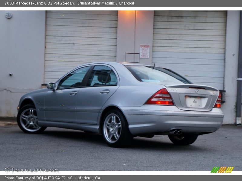 Brilliant Silver Metallic / Charcoal 2003 Mercedes-Benz C 32 AMG Sedan