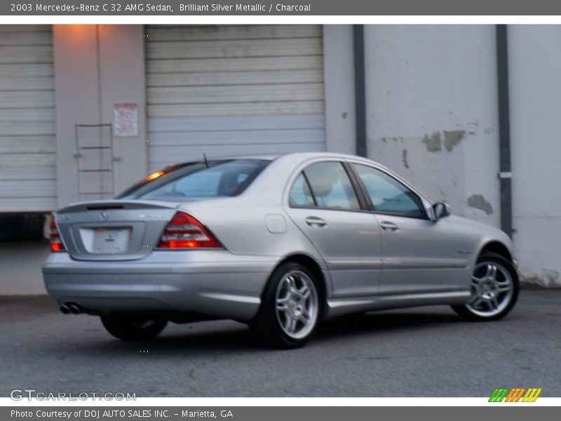 Brilliant Silver Metallic / Charcoal 2003 Mercedes-Benz C 32 AMG Sedan