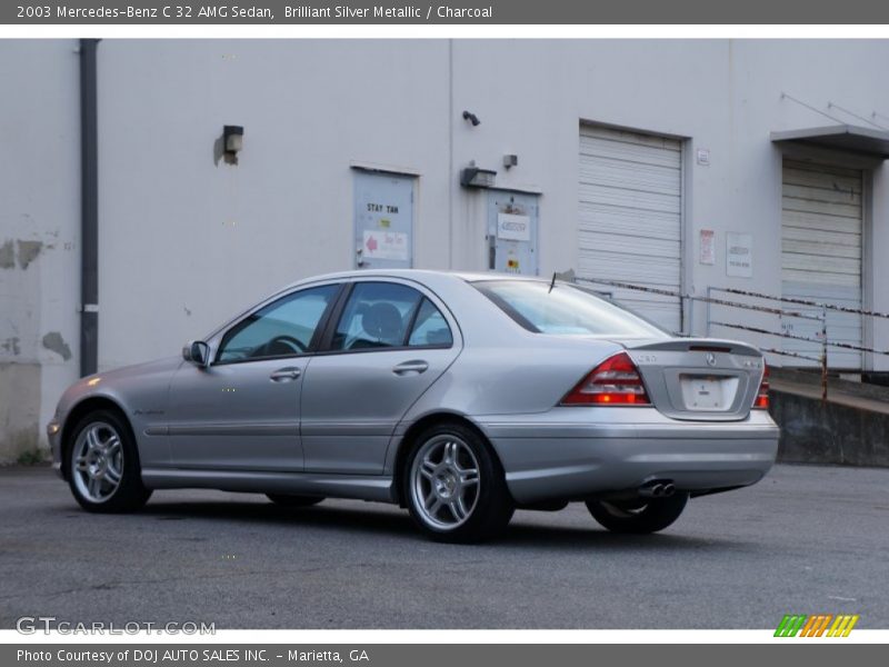 Brilliant Silver Metallic / Charcoal 2003 Mercedes-Benz C 32 AMG Sedan