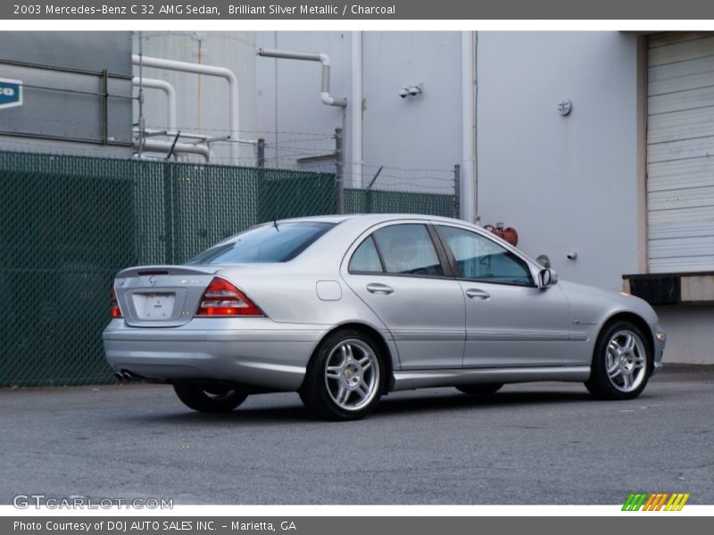 Brilliant Silver Metallic / Charcoal 2003 Mercedes-Benz C 32 AMG Sedan