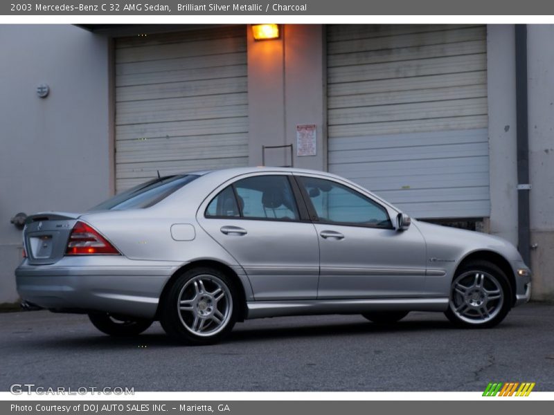 Brilliant Silver Metallic / Charcoal 2003 Mercedes-Benz C 32 AMG Sedan