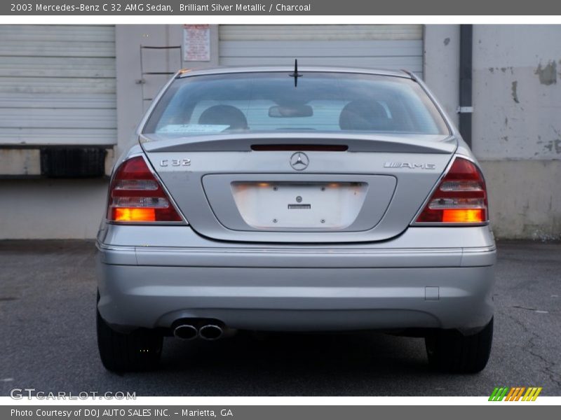 Brilliant Silver Metallic / Charcoal 2003 Mercedes-Benz C 32 AMG Sedan