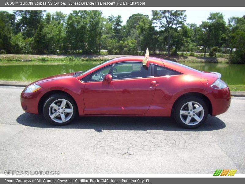Sunset Orange Pearlescent / Dark Charcoal 2008 Mitsubishi Eclipse GS Coupe
