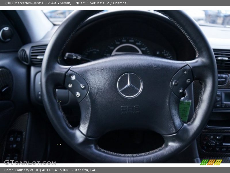 Brilliant Silver Metallic / Charcoal 2003 Mercedes-Benz C 32 AMG Sedan