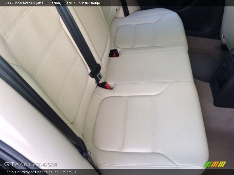 Black / Cornsilk Beige 2012 Volkswagen Jetta SE Sedan