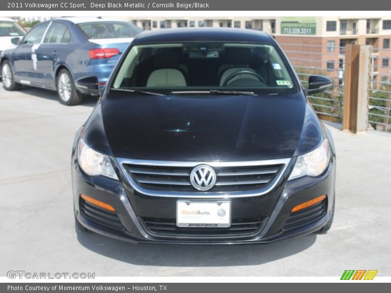 Deep Black Metallic / Cornsilk Beige/Black 2011 Volkswagen CC Sport