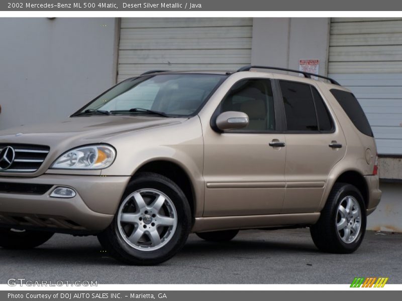 Desert Silver Metallic / Java 2002 Mercedes-Benz ML 500 4Matic