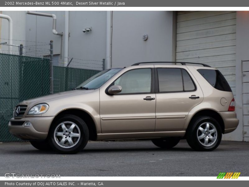 Desert Silver Metallic / Java 2002 Mercedes-Benz ML 500 4Matic