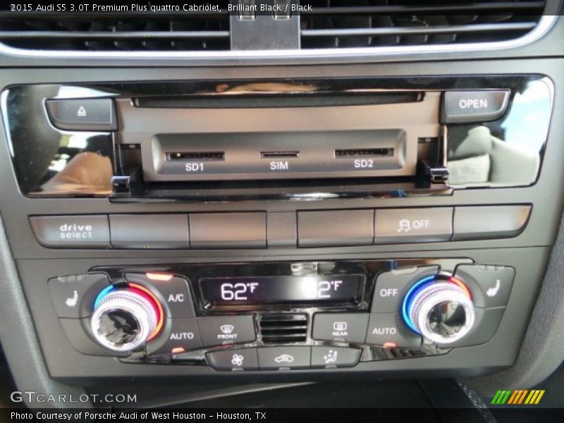 Controls of 2015 S5 3.0T Premium Plus quattro Cabriolet