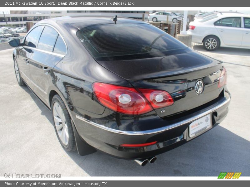 Deep Black Metallic / Cornsilk Beige/Black 2011 Volkswagen CC Sport