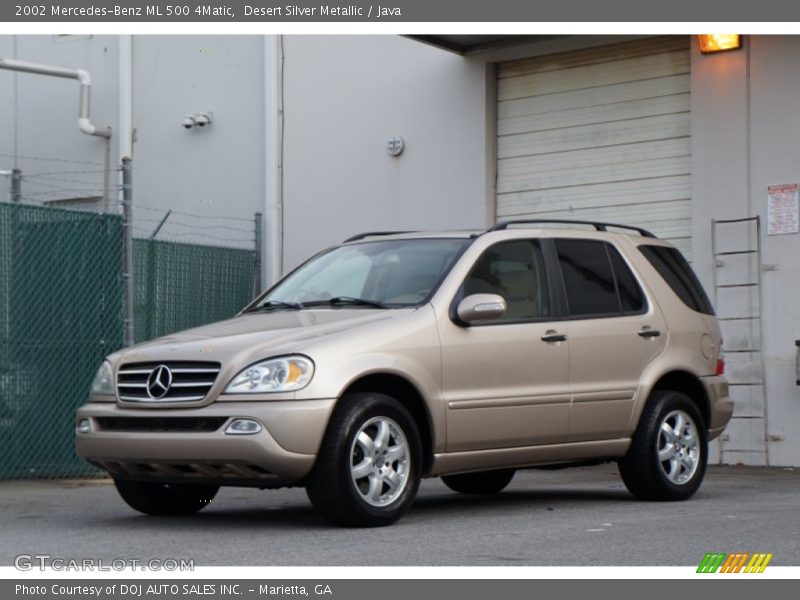 Desert Silver Metallic / Java 2002 Mercedes-Benz ML 500 4Matic