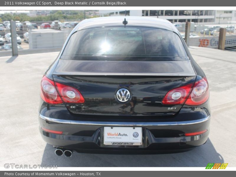 Deep Black Metallic / Cornsilk Beige/Black 2011 Volkswagen CC Sport