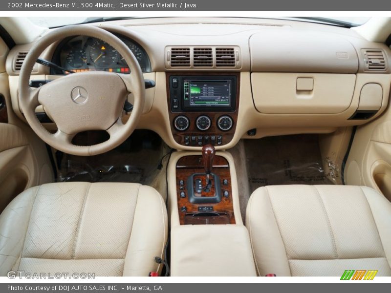 Desert Silver Metallic / Java 2002 Mercedes-Benz ML 500 4Matic
