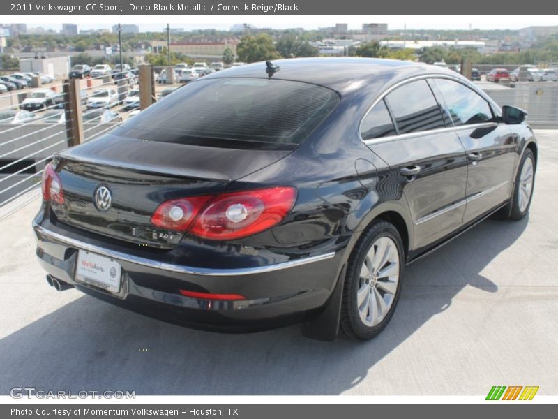 Deep Black Metallic / Cornsilk Beige/Black 2011 Volkswagen CC Sport