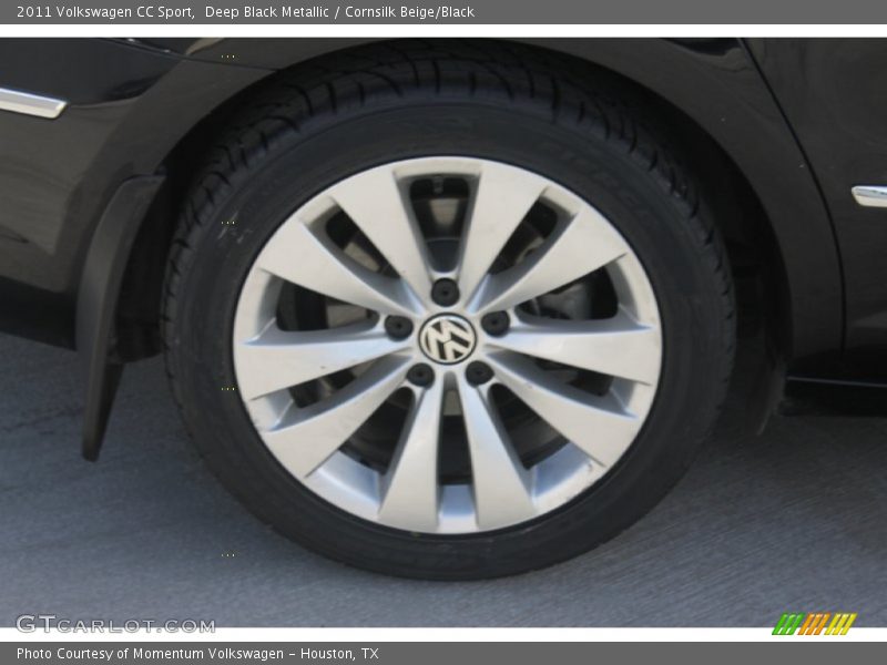 Deep Black Metallic / Cornsilk Beige/Black 2011 Volkswagen CC Sport