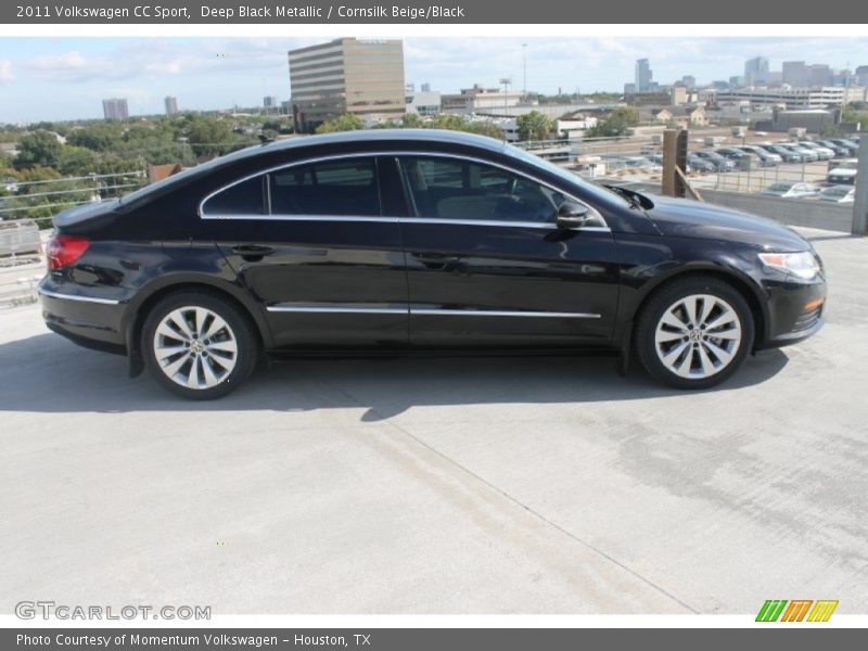 Deep Black Metallic / Cornsilk Beige/Black 2011 Volkswagen CC Sport
