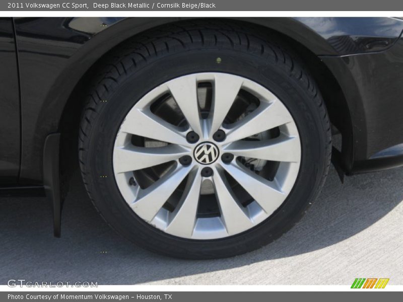 Deep Black Metallic / Cornsilk Beige/Black 2011 Volkswagen CC Sport