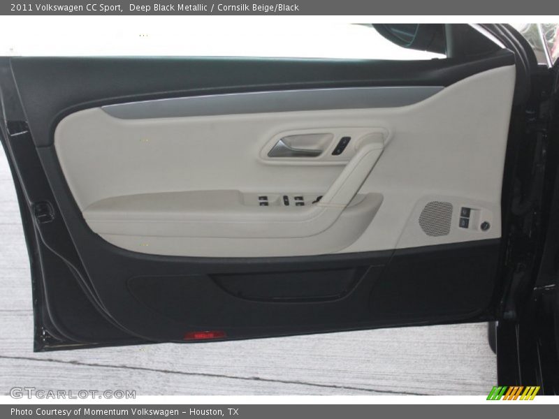 Deep Black Metallic / Cornsilk Beige/Black 2011 Volkswagen CC Sport