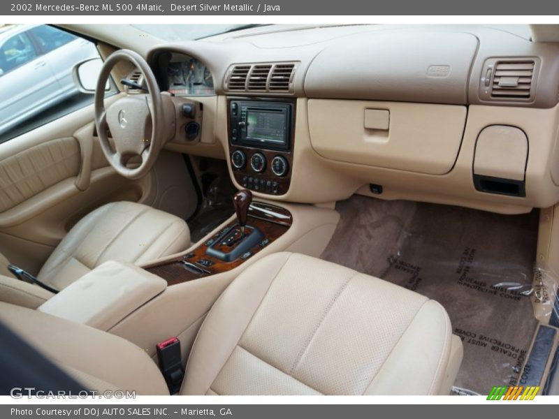 Desert Silver Metallic / Java 2002 Mercedes-Benz ML 500 4Matic