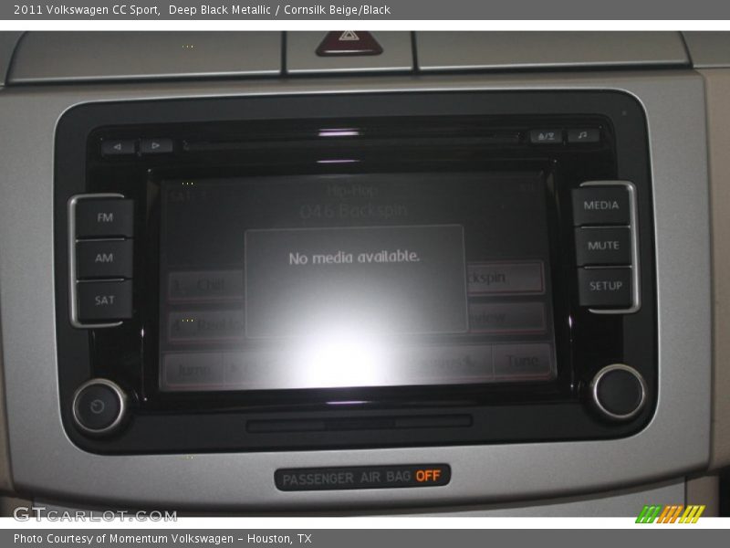 Deep Black Metallic / Cornsilk Beige/Black 2011 Volkswagen CC Sport