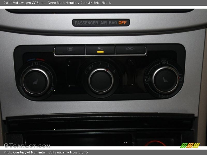Deep Black Metallic / Cornsilk Beige/Black 2011 Volkswagen CC Sport