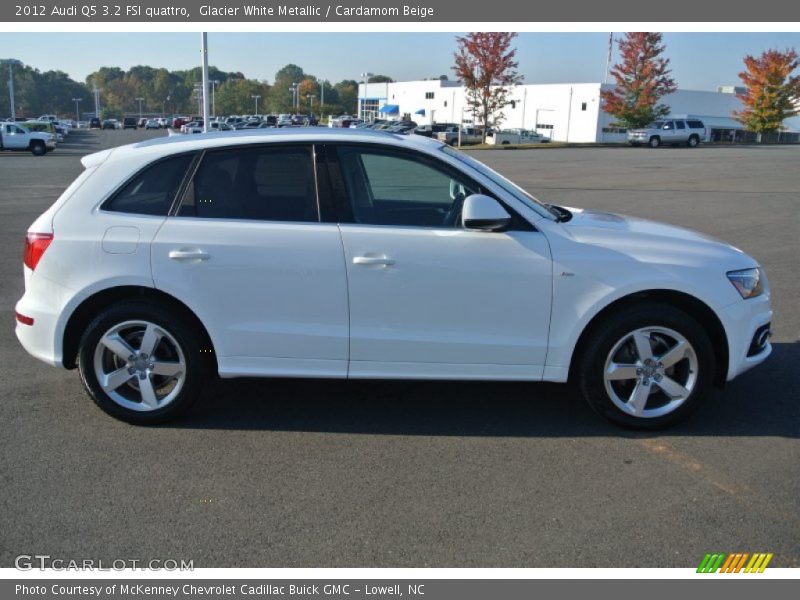 Glacier White Metallic / Cardamom Beige 2012 Audi Q5 3.2 FSI quattro