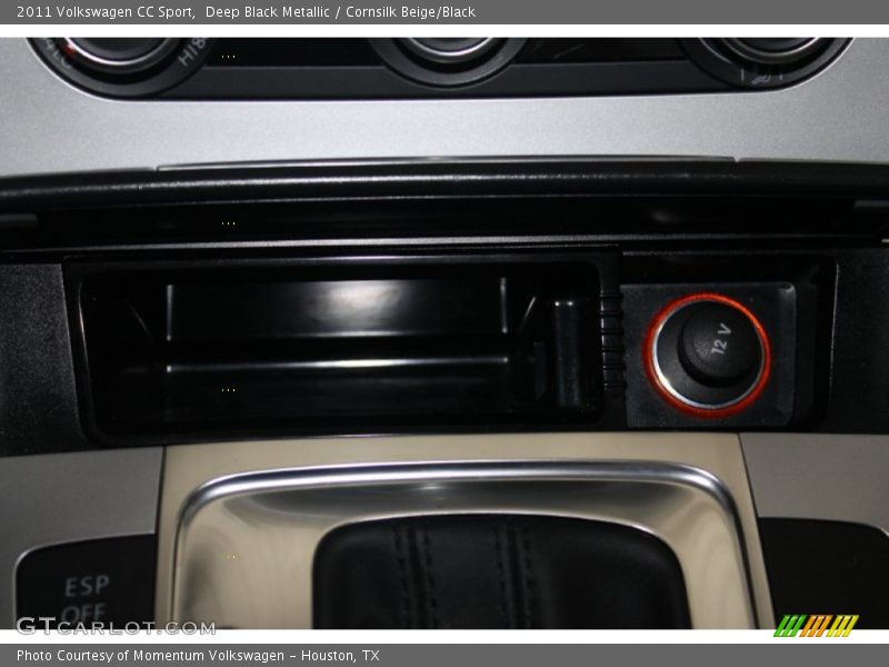 Deep Black Metallic / Cornsilk Beige/Black 2011 Volkswagen CC Sport