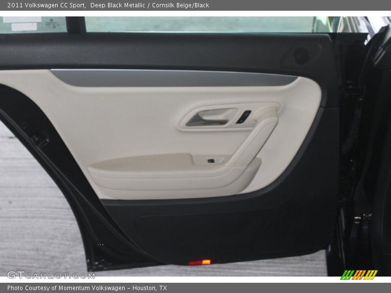 Deep Black Metallic / Cornsilk Beige/Black 2011 Volkswagen CC Sport