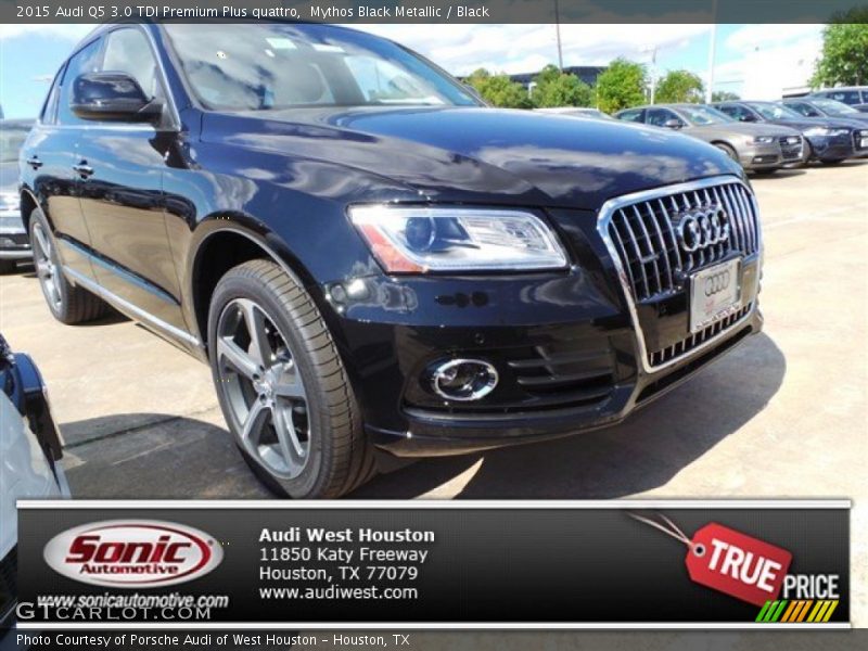 Mythos Black Metallic / Black 2015 Audi Q5 3.0 TDI Premium Plus quattro