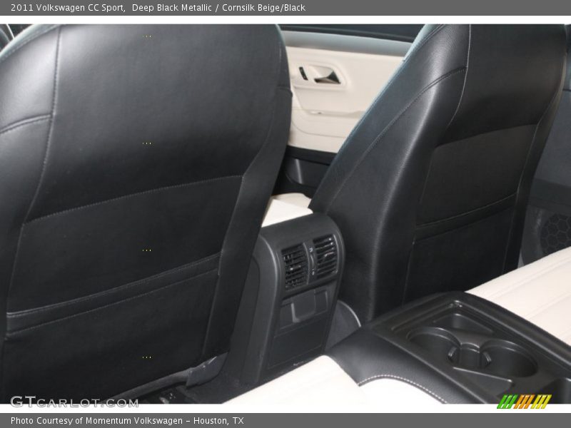 Deep Black Metallic / Cornsilk Beige/Black 2011 Volkswagen CC Sport
