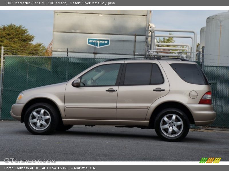 Desert Silver Metallic / Java 2002 Mercedes-Benz ML 500 4Matic